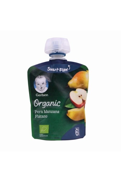 Gerber Organic Pear Apple Banana 4X