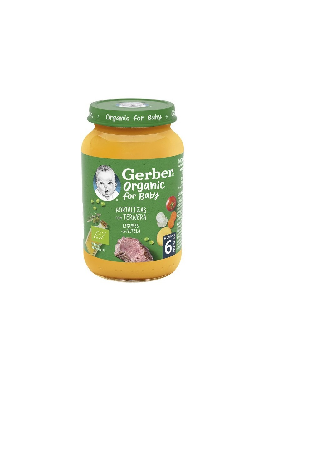 Gerber Organic Vegetables Veal 1U 190g