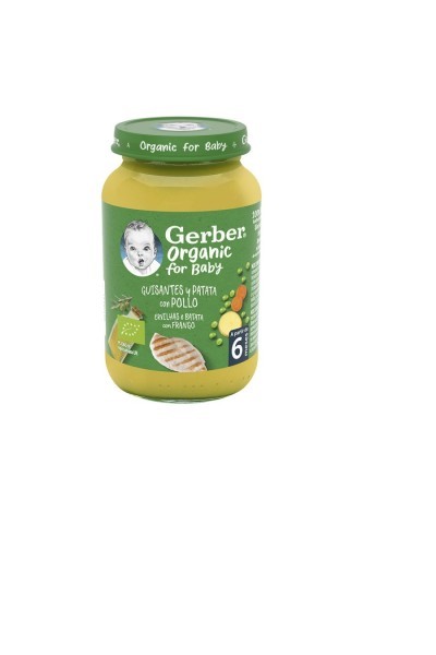 Gerber Organic Pea Potato Chicken 1U 190g