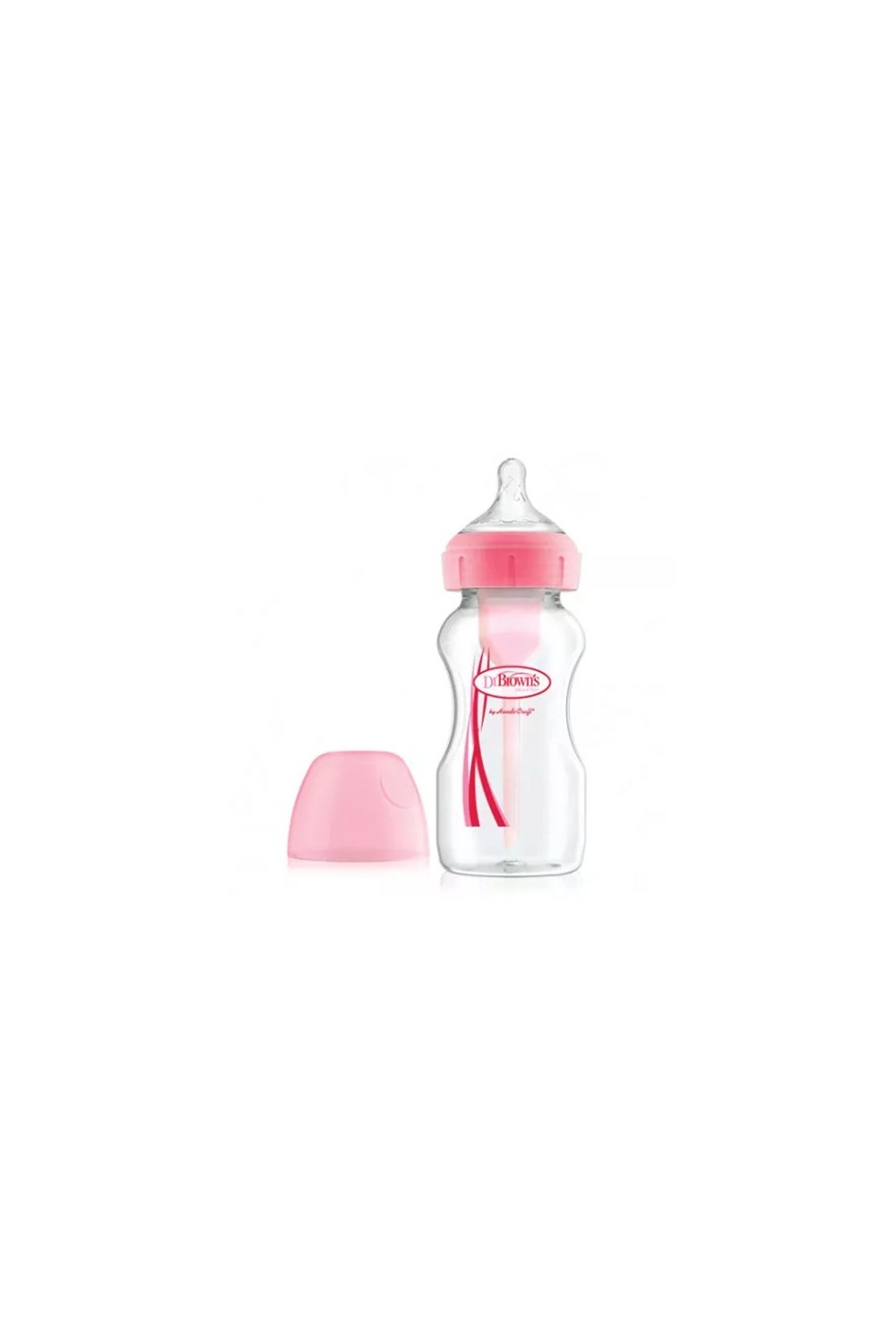 Dr. Brown's Baby Bottle Wide Mouth PP Pink 240ml 1U