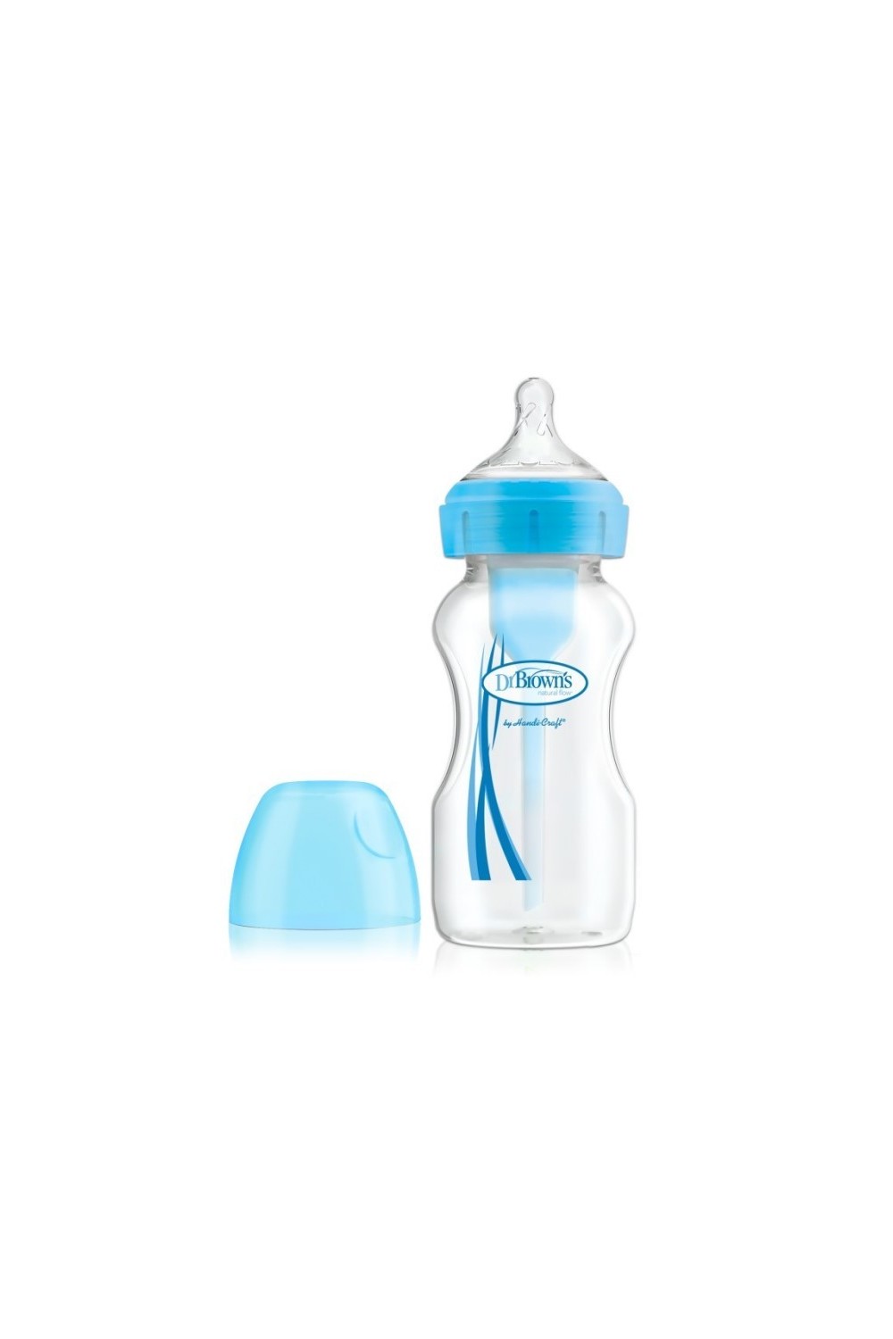 Dr. Brown's Baby Bottle Wide Mouth PP Blue 240ml 1U