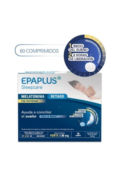 Epaplus Sleep Melatonina Retard Balance 60 Capsules