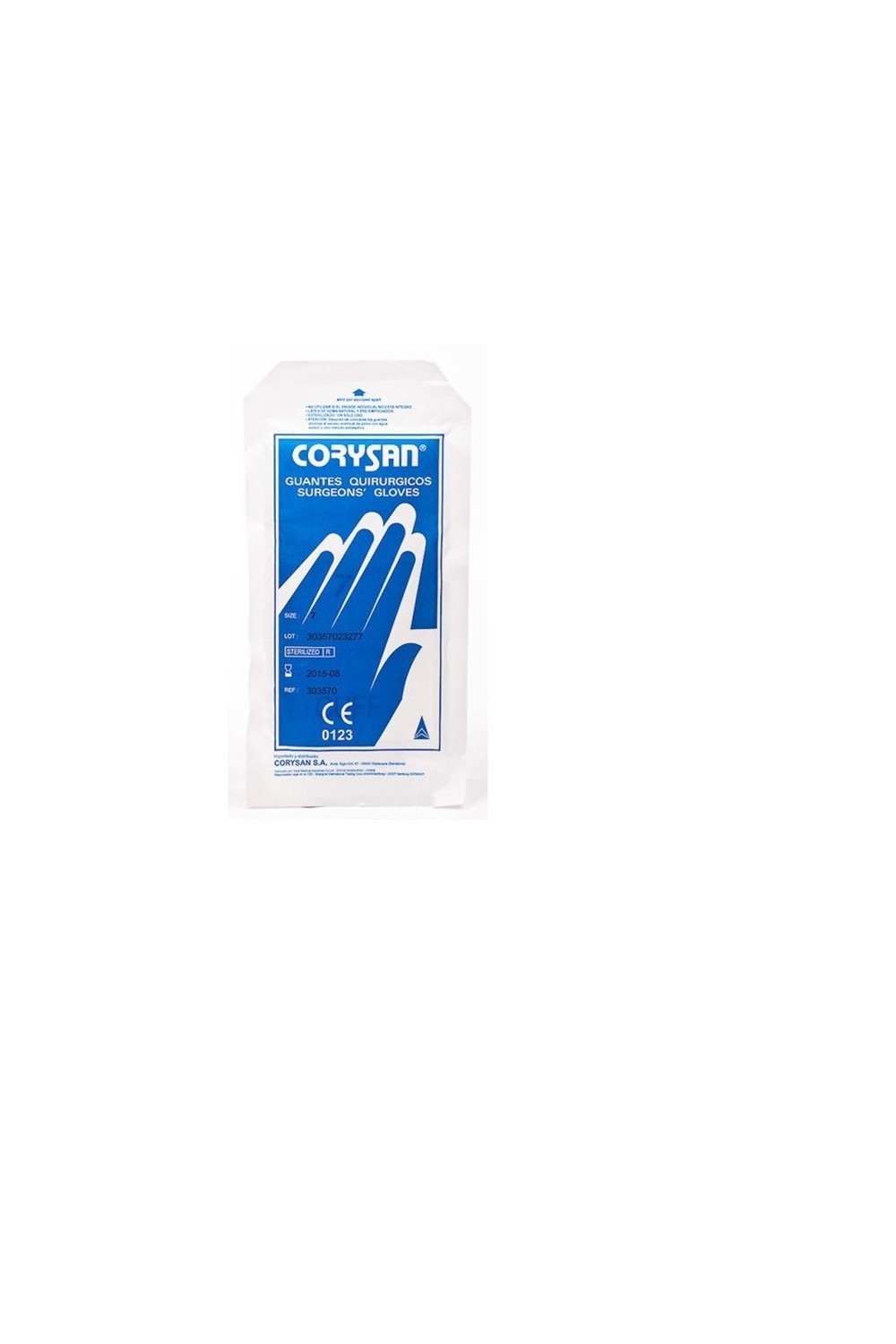 Corysan Sterile Latex Sterile Surgery Gloves Size 7,5 2U