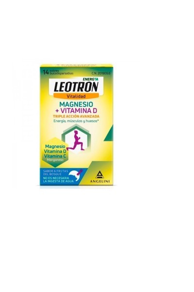 Leotron Vitality Magnesium + Vitamin D 14 Envelopes
