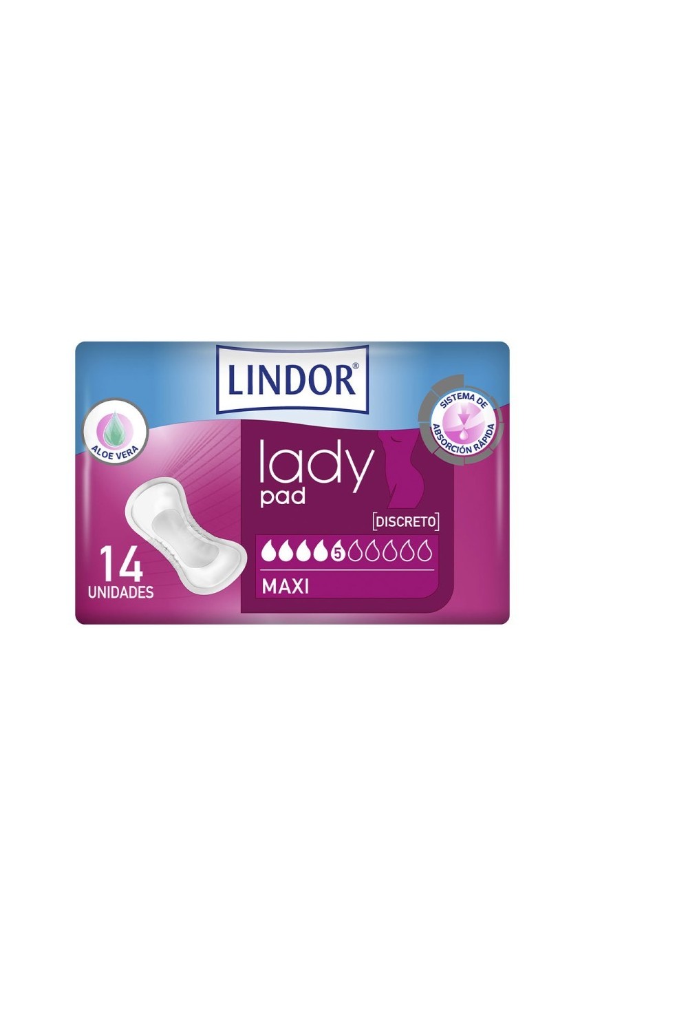 Hartmann Lindor Lady Pad Maxi 5 Drops 14U