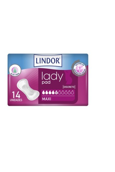 Hartmann Lindor Lady Pad Maxi 5 Drops 14U