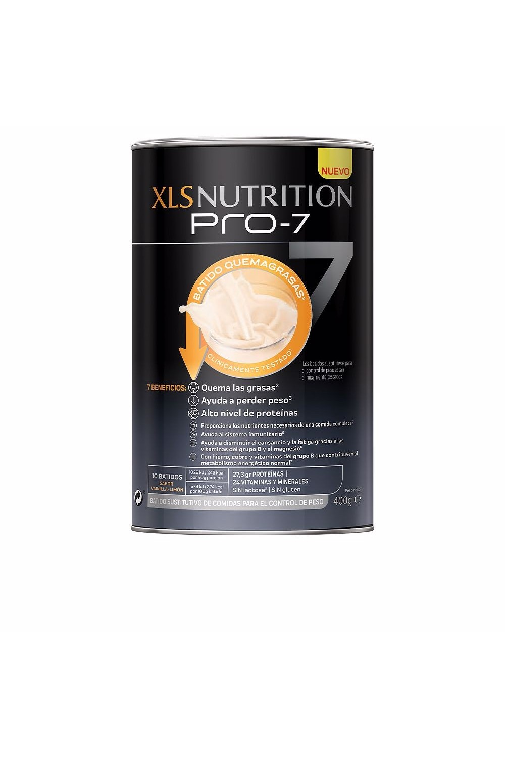 XLS MEDICAL - Xls Nutrition Pro 7 Vanilla-Lemon Milkshake 400g