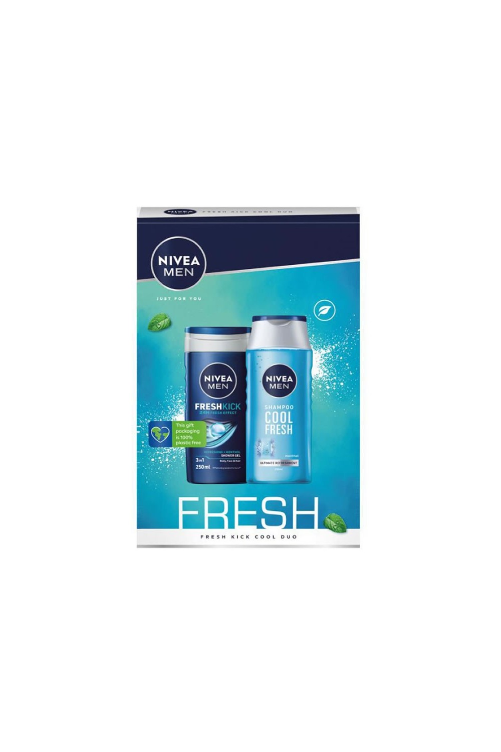 Nivea Men Freshkick Shower Gel 250ml Set 2 Pieces