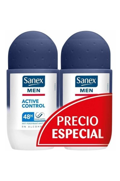 Sanex Men Active Control 48h Deodorant Roll On Duplo 2 x 50ml