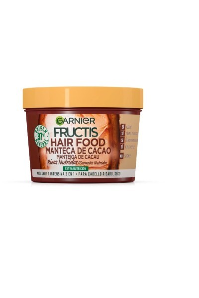 Garnier Fructis Hair Food Manteca De Cacao Mascarilla Rizos Nutridos