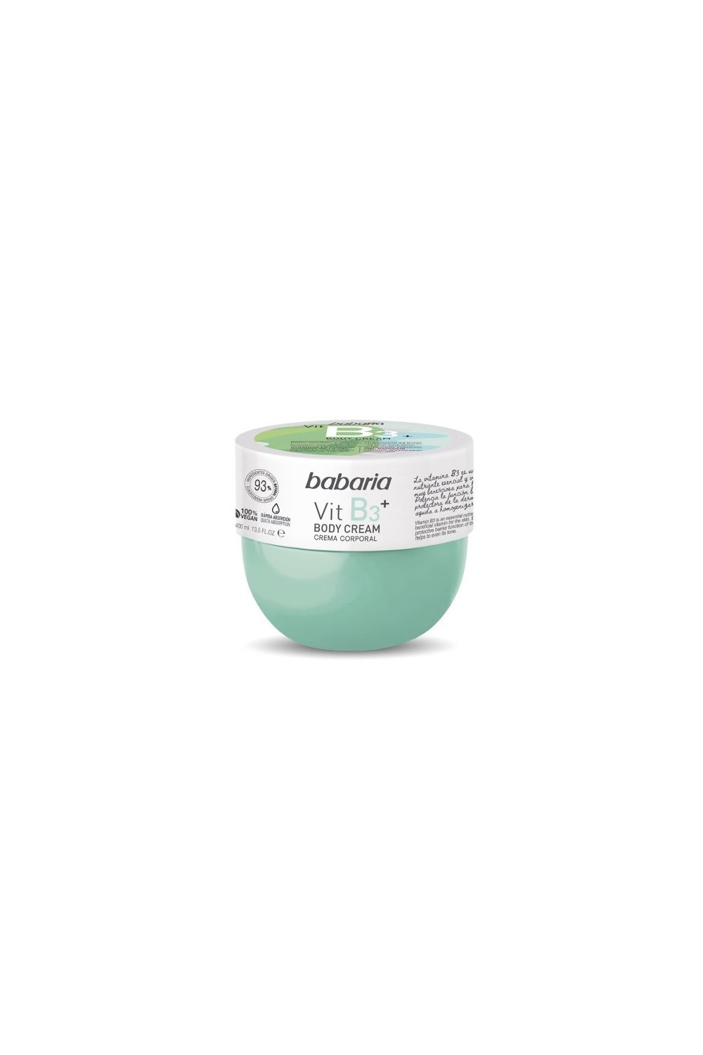 Babaria Vitamin B3 Body Cream 400ml