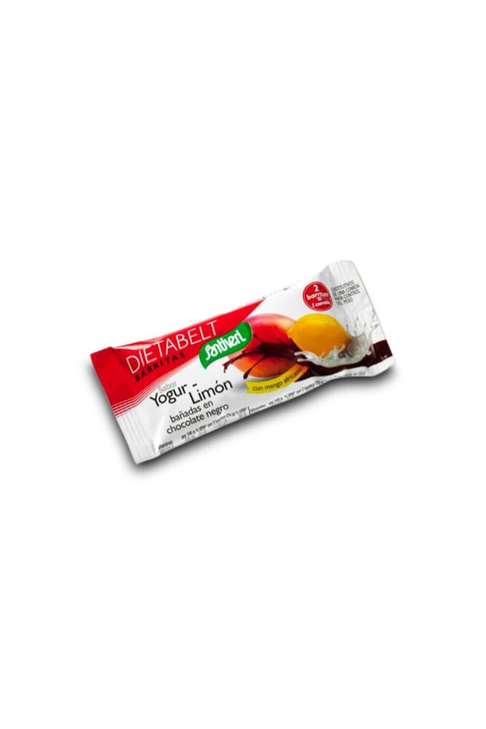 Santiveri Yoghurt Lemon Dark Chocolate Bars 35g 16 Units