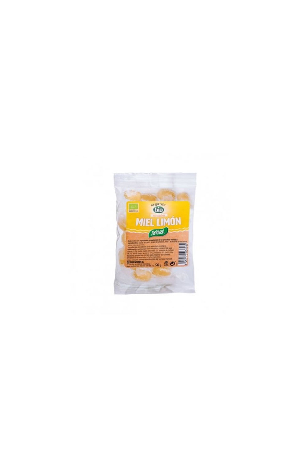 Santiveri Caramel Bio Honey And Lemon 50g