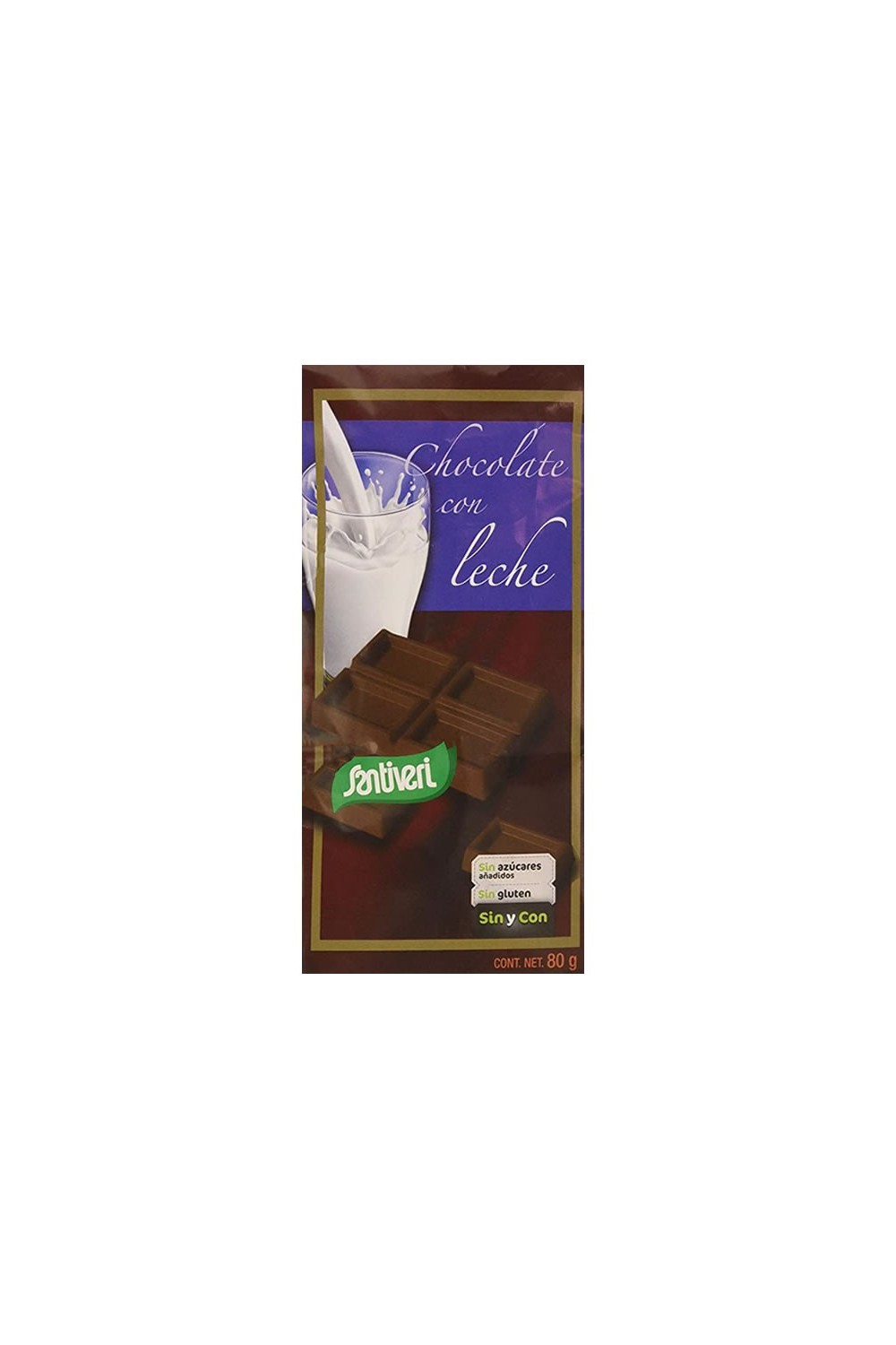 Santiveri Milk Chocolate + Maltitol 80g