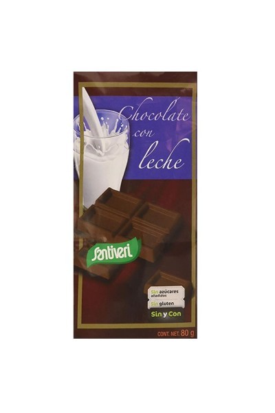 Santiveri Milk Chocolate + Maltitol 80g