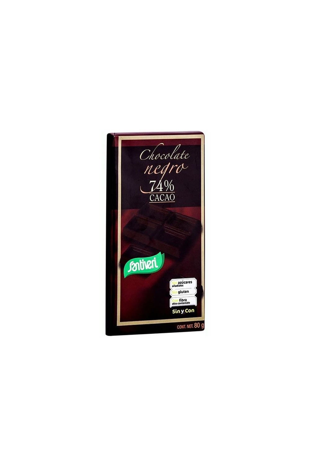 Santiveri Dark Chocolate 74% Cocoa 80g