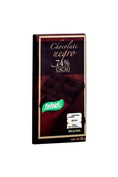 Santiveri Dark Chocolate 74% Cocoa 80g