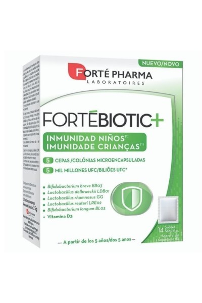 FORTÉ PHARMA - FortéBiotic+ Immunity Children 14 Envelopes