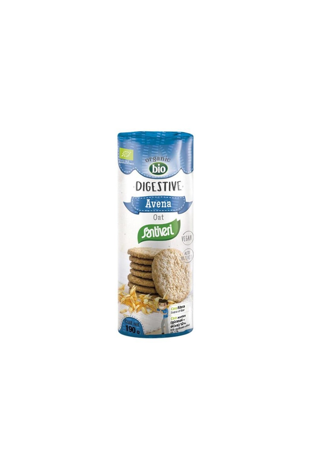 Santiveri Digestive Oatmeal Biscuit Bio 190g