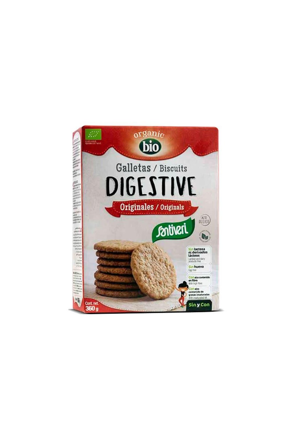 Santiveri Original Digestive Biscuits Bio 360g