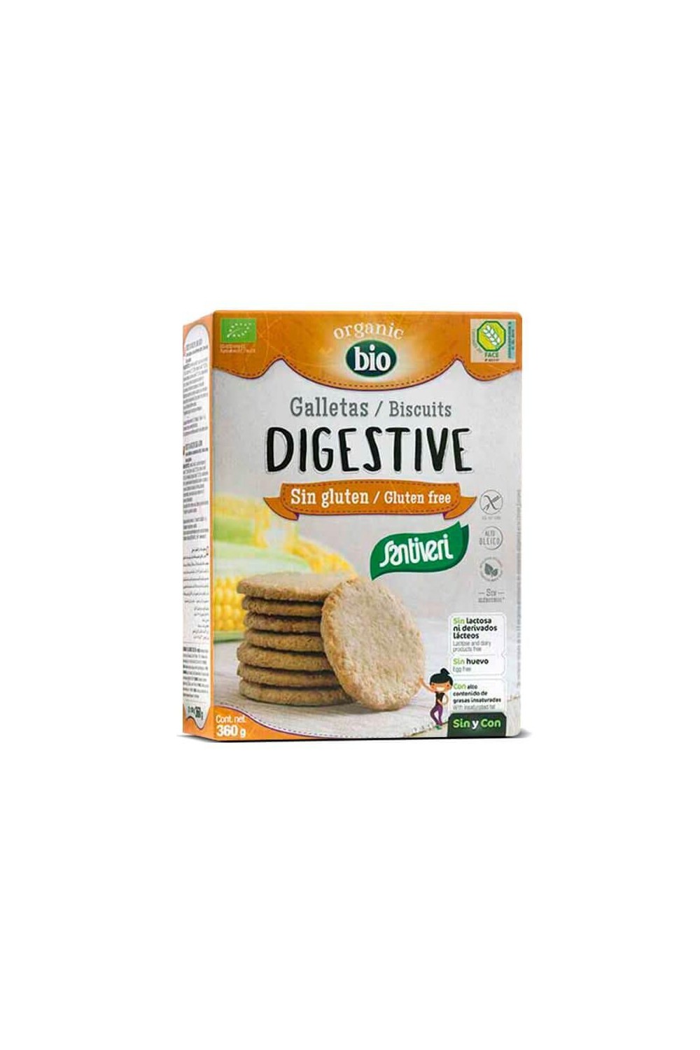 Santiveri Digestive Biscuits Gluten Free 360g