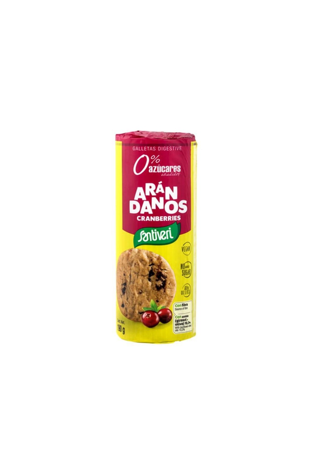 Santiveri Digestive Cranberry Biscuits 190g