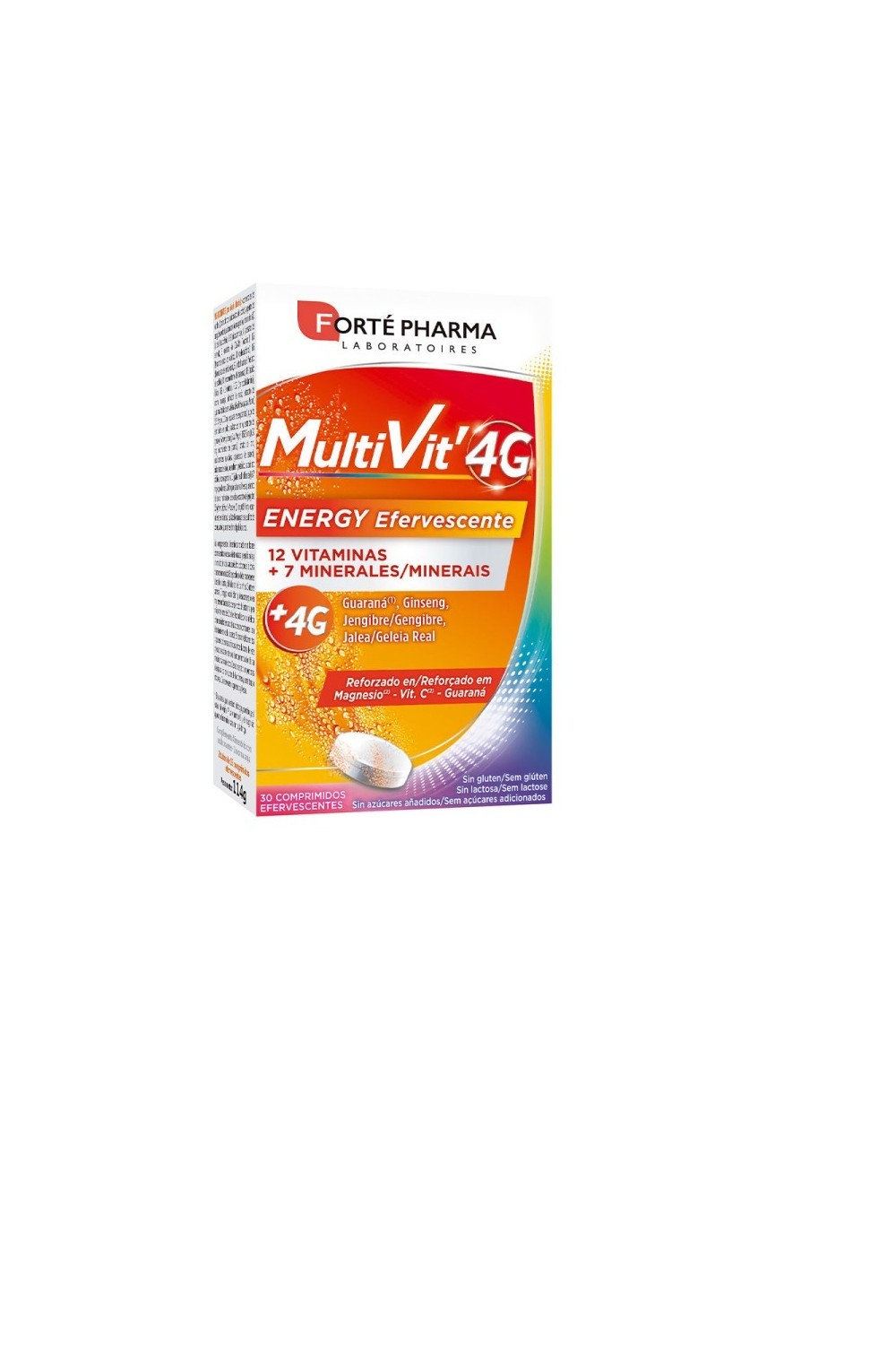 FORTÉ PHARMA - Forté Pharma Multivit 4g Energy 30 Effervescent Tablets