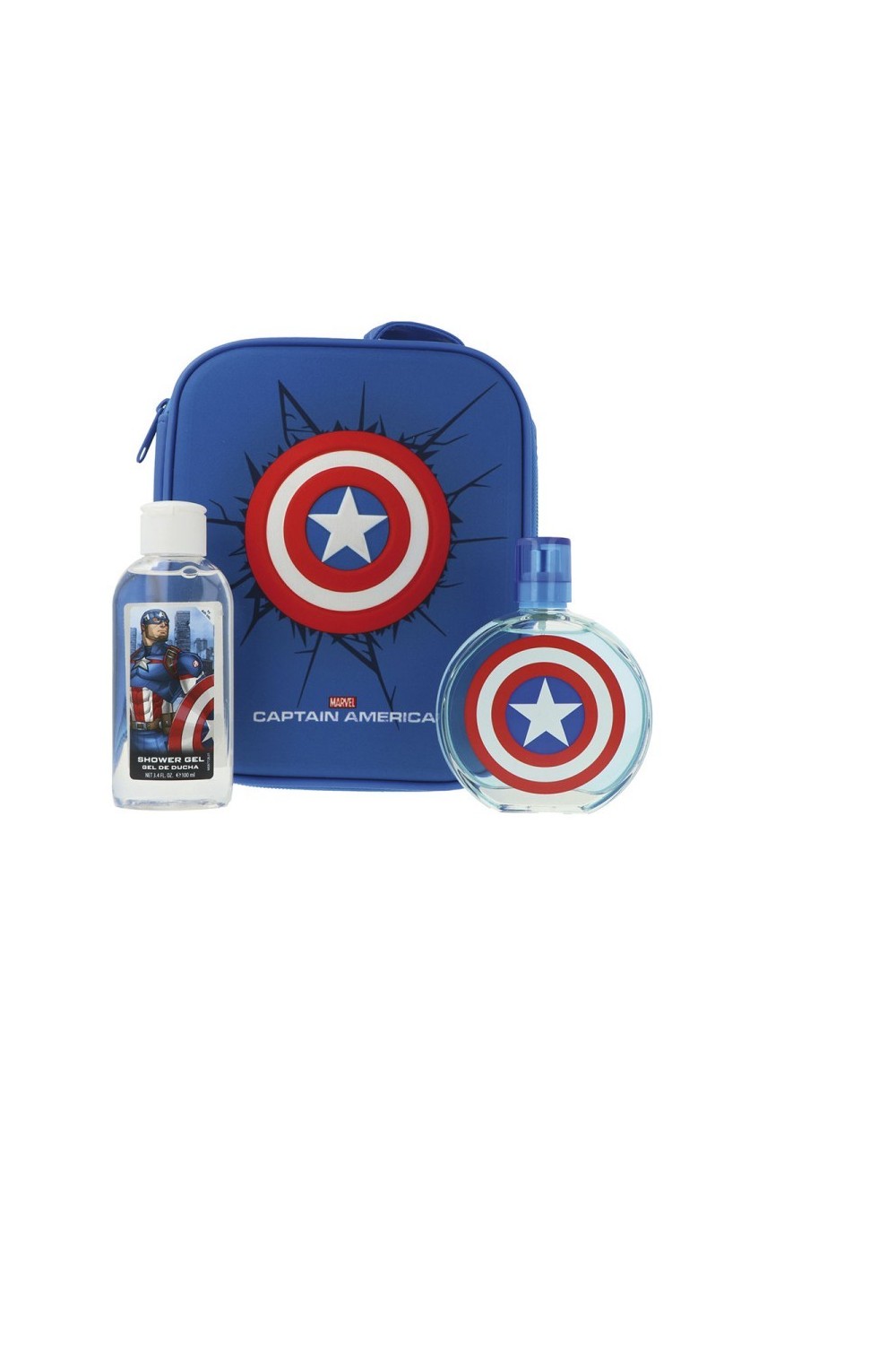 Marvel Captain America Eau De Toilette Spray 100ml Set 3 Pieces