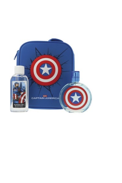 Marvel Captain America Eau De Toilette Spray 100ml Set 3 Pieces