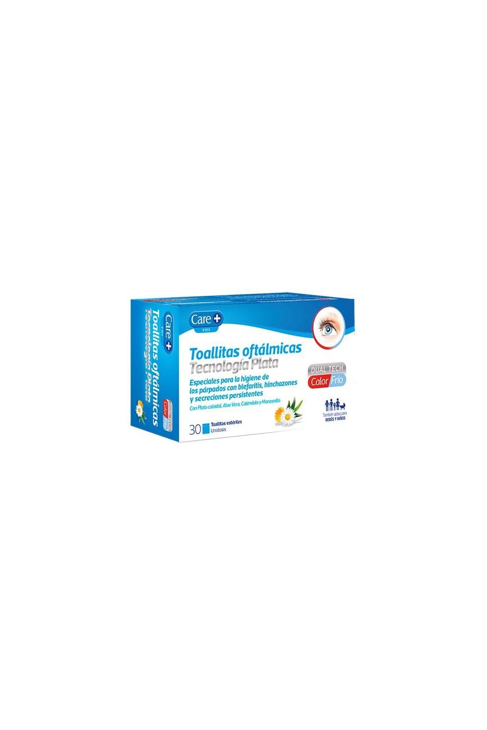 Care+ Ophthalmic Wipes Silver Technology 30 Units