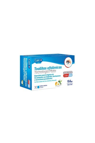 Care+ Ophthalmic Wipes Silver Technology 30 Units