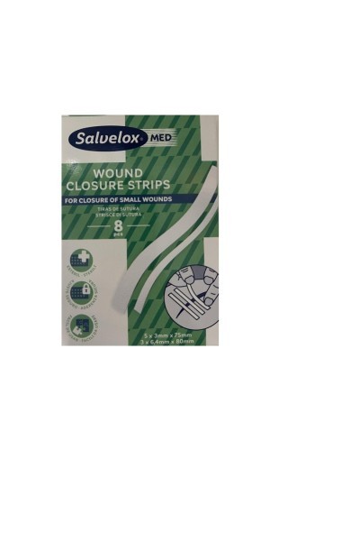 Salvelox Suture Strips 8 Pcs Assorted