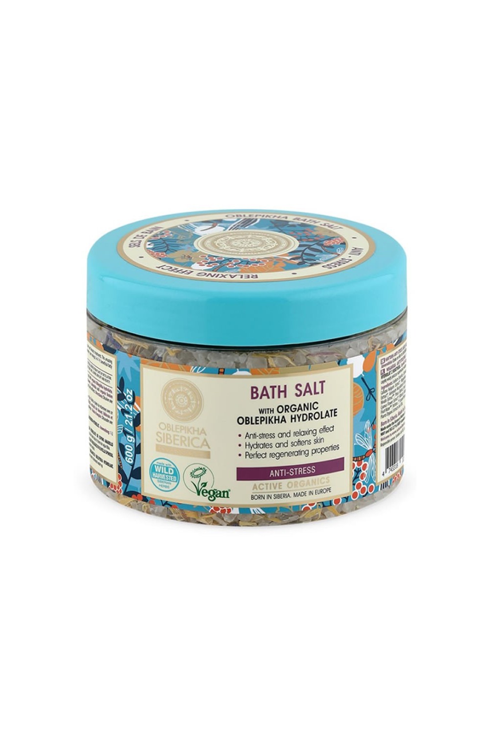 Natura Siberica Oblepikha Bath Salt Anti Estress 600g