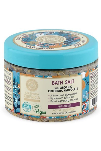 Natura Siberica Oblepikha Bath Salt Anti Estress 600g