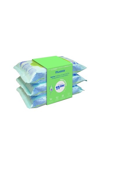 Mustela Wipes 3x60 Units