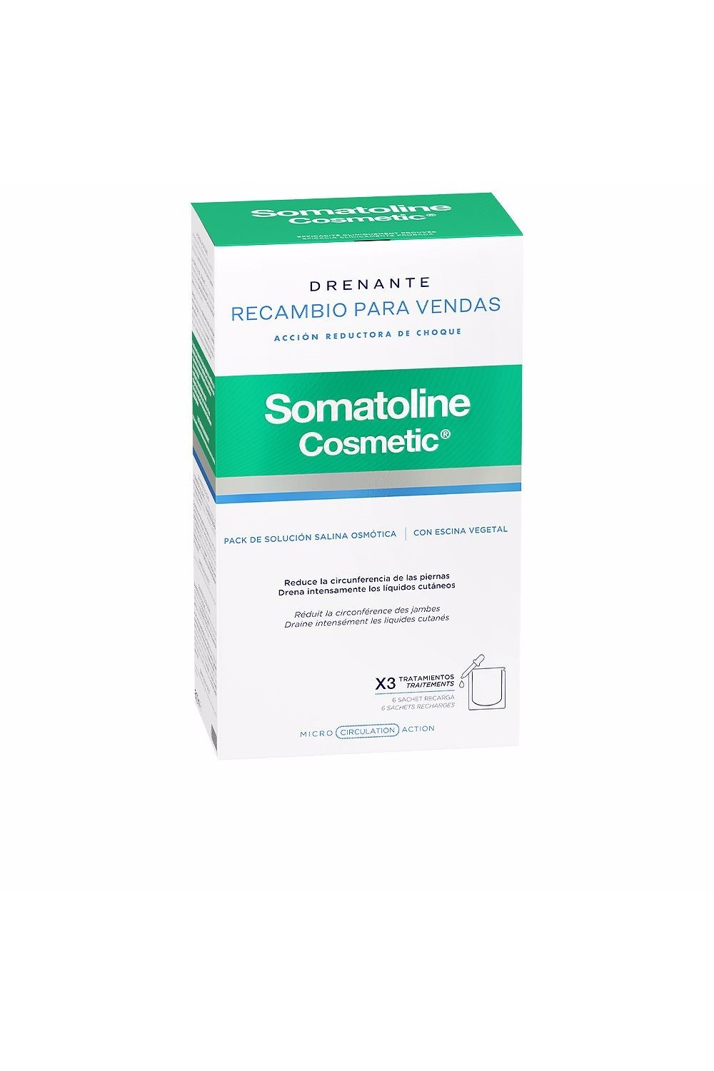 Somatoline Drainage Refill Bandages Shock Reducing Action 6 Units