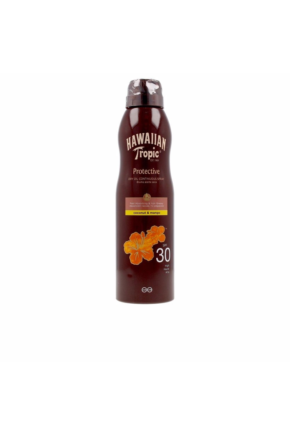 Hawaiian Tropic Coconut y Mango Aceite Spf30 180ml Spray