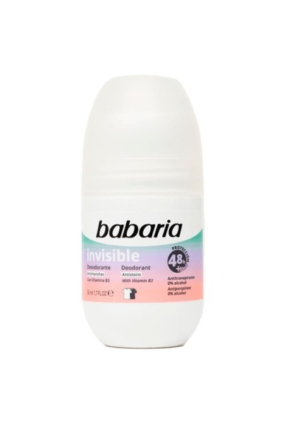 Babaria Invisible Deodorant Roll On 50ml