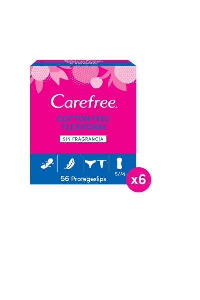 Carefree Flexiform Protector Cotton Sin Fragancia 56 U