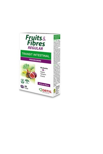 Ortis Fruits y Fibres Intestinal Transit 30 Tablets