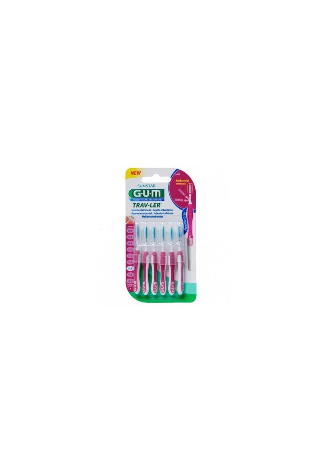 Gum® Interdental Brush Proxabrush Trip 6pcs