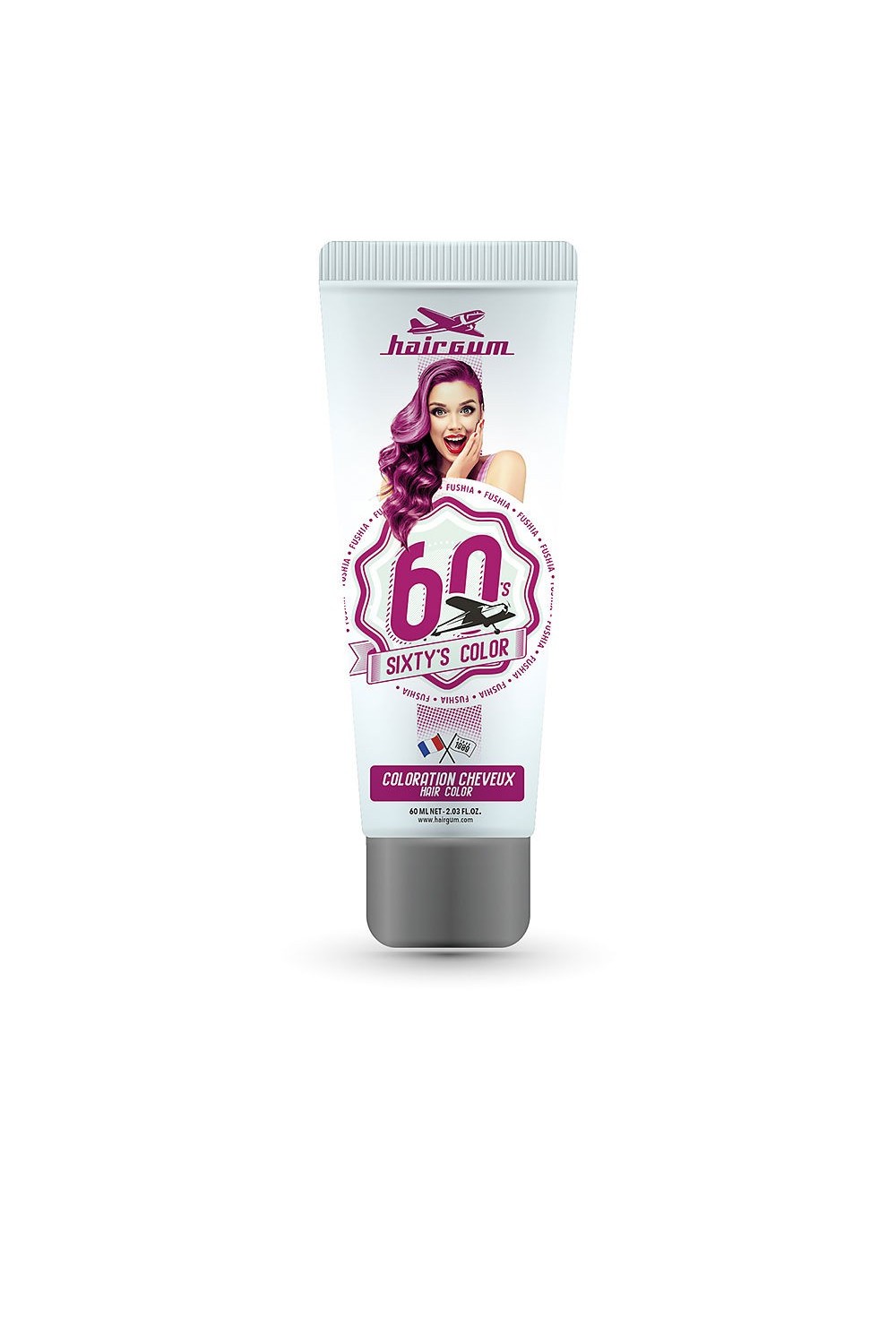 Hairgum Sixty's Color Hair Color Fushia