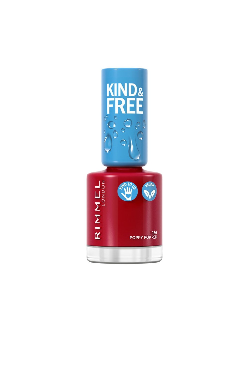 Rimmel London Kind y Free Nail Polish 156-Poppy Pop Red