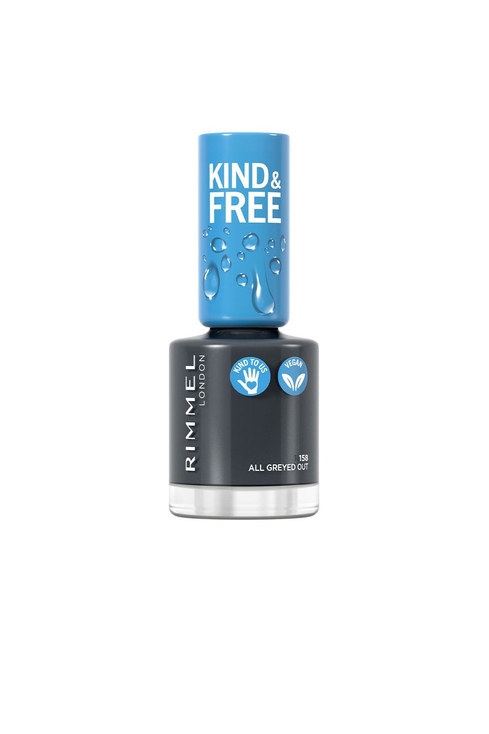 Rimmel London Kind y Free Nail Polish 158-All Greyed Out