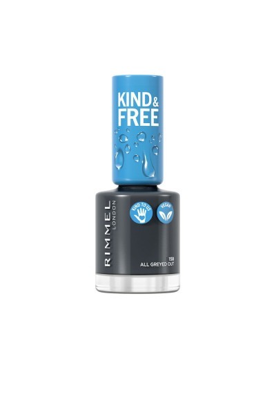 Rimmel London Kind y Free Nail Polish 158-All Greyed Out