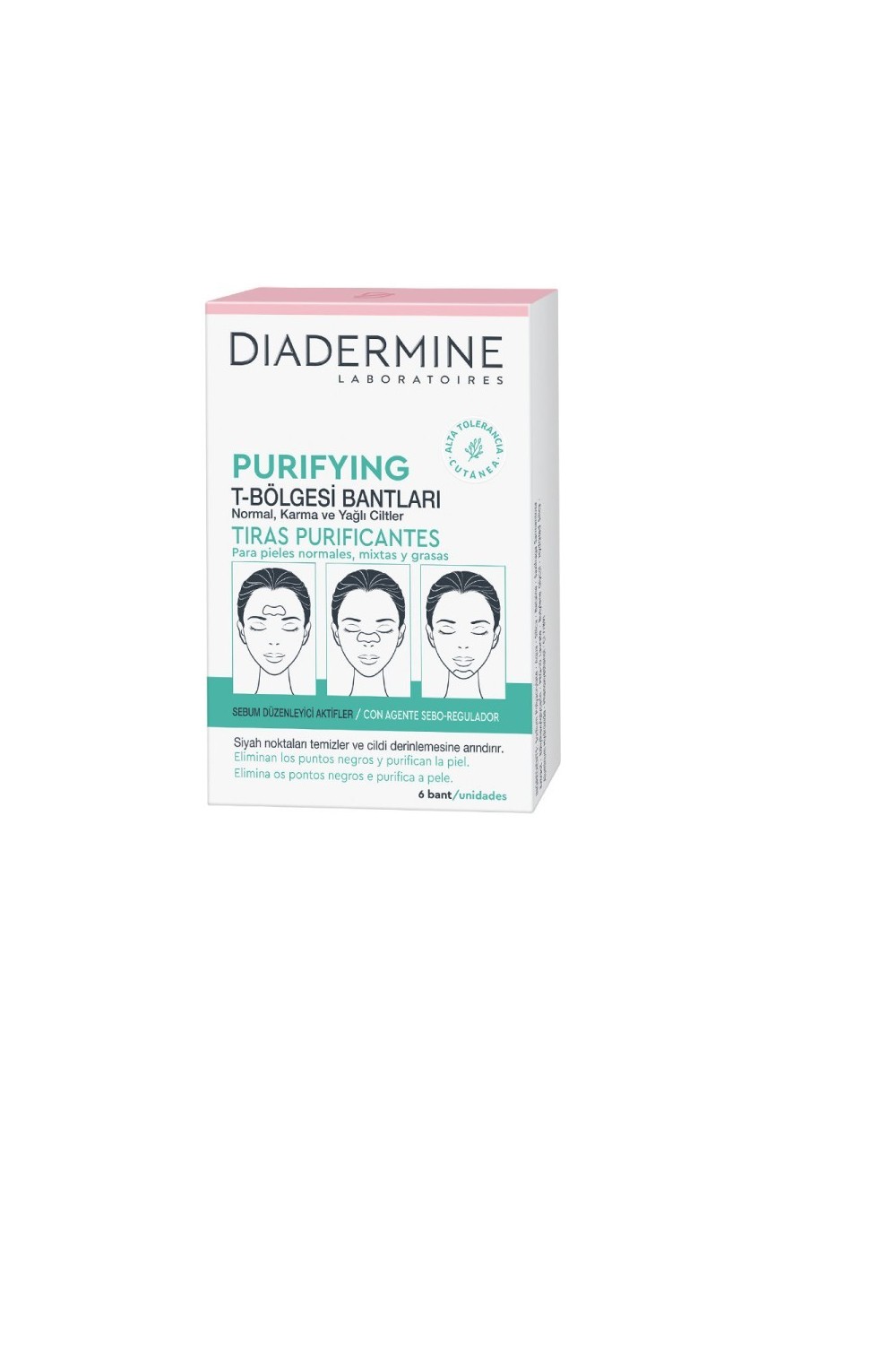 Diadermine Purifying Strips Normal Combination Skin 6 Units