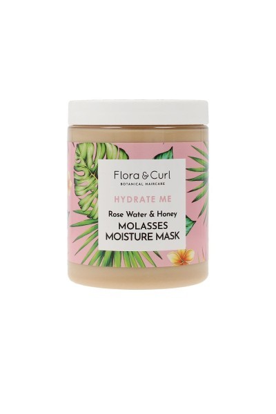 Flora and Curl Hydrate Me Rose Water y Honey Molasses Moisture Mask 300ml