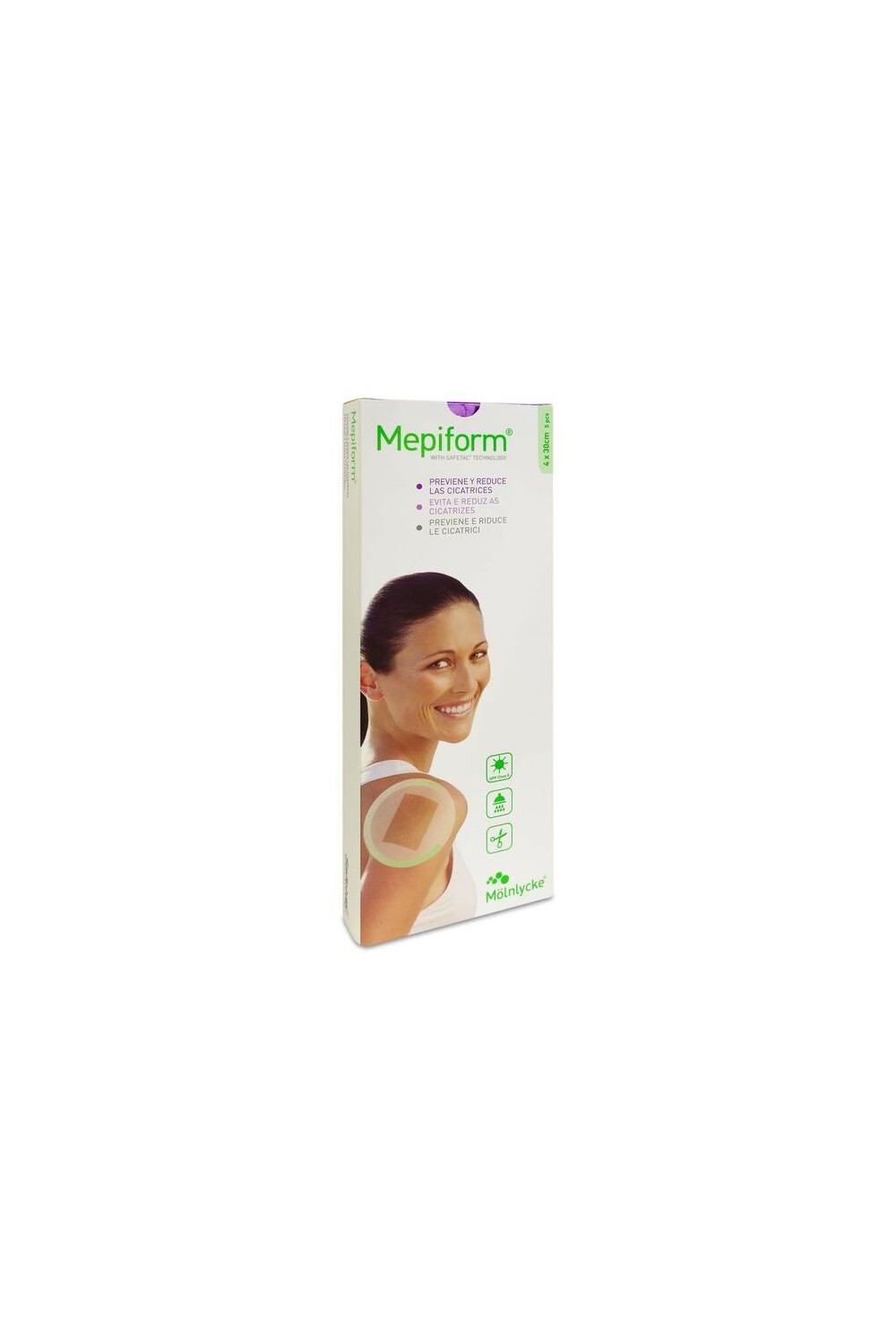 Mepiform Scar Reducer Silicone Gel Sheets 4x30cm 5 Uts