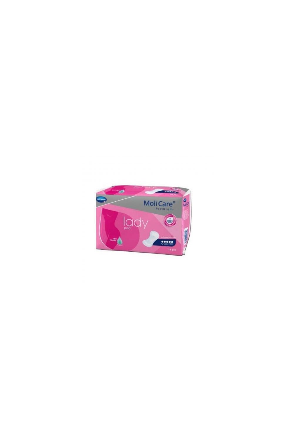 Hartmann Premium Lady 5 Gotas Compresas Femeninas 14 Unidades Molicare