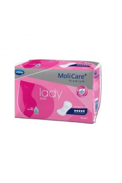 Hartmann Premium Lady 5 Gotas Compresas Femeninas 14 Unidades Molicare